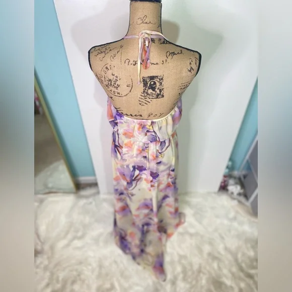 #371 Show Me Your Mumu Heather Halter Maxi Dress size S - Picture 4 of 11